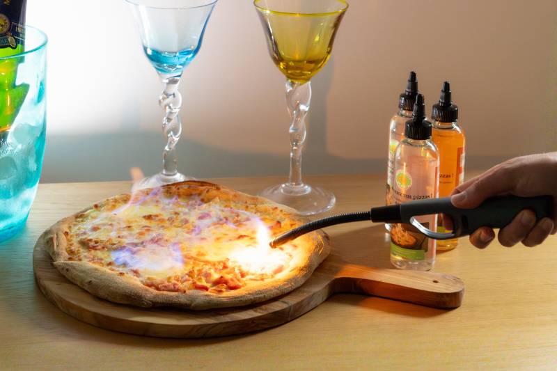Ma Minute Pizza - flambage 